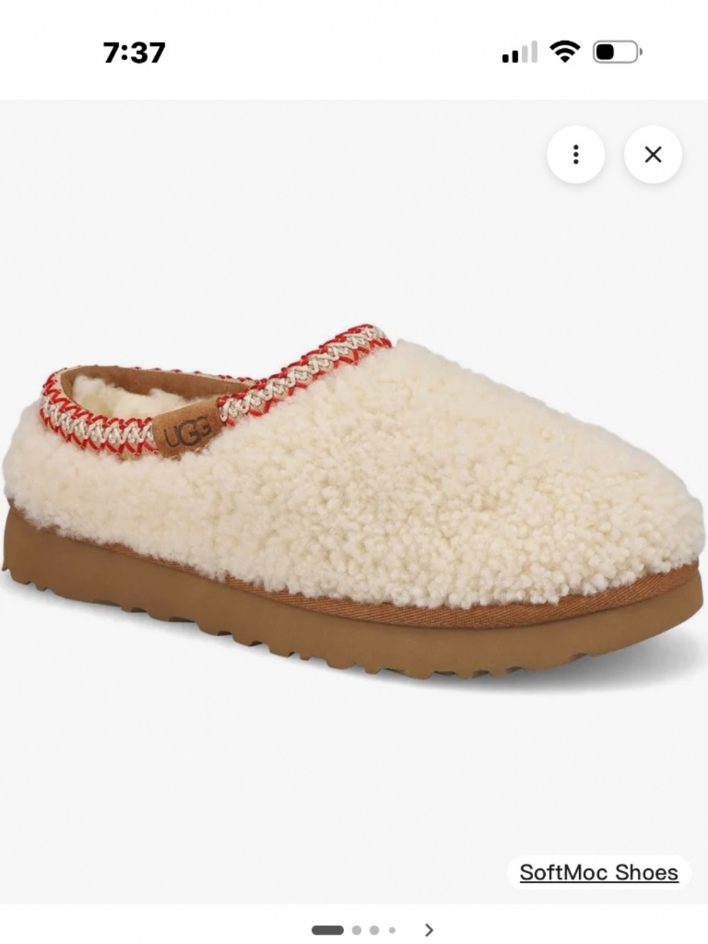 UGG TASMAN MAXI CURLY Size 7